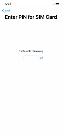 If your SIM is locked, key in your PIN and press OK.