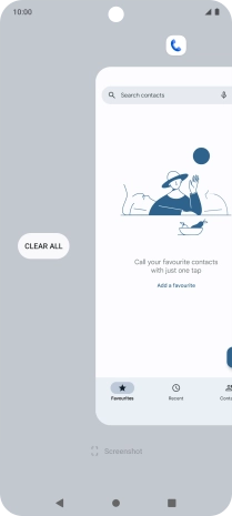 To end one running application, slide your finger upwards on the required application.