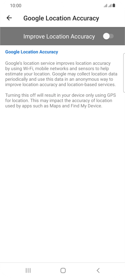 If you press the indicator next to 