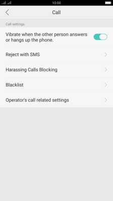 Press Operator's call related settings.