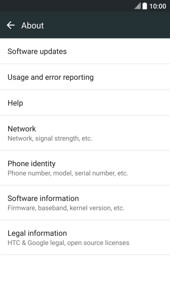 Press Software updates. If a new software version is available, it's displayed. 
Follow the instructions on the screen to update the phone software.