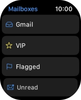 Press the required email account.