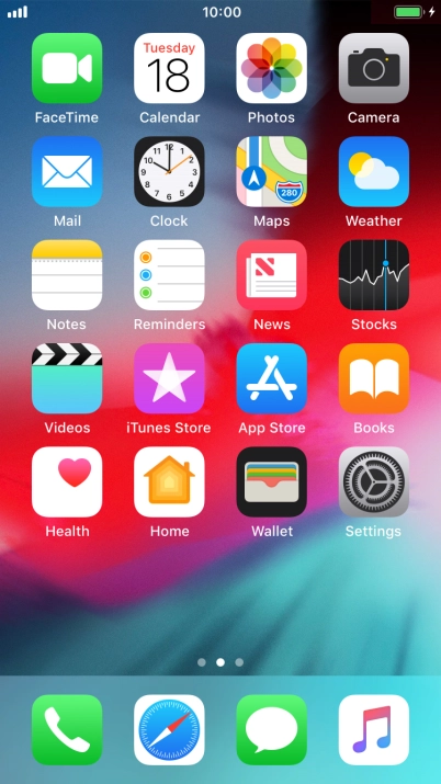 When the battery charging icon is displayed, the battery is charging.