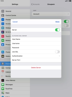 Press Authentication.