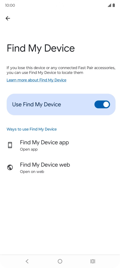 Press the Home key to return to the home screen.