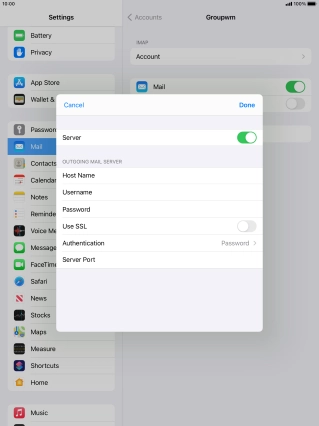 Press Authentication.