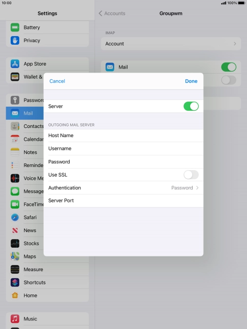 Press Authentication.