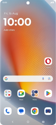 Slide two fingers downwards starting from the top of the screen.