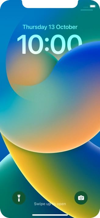 Slide your finger upwards starting from the bottom of the screen.