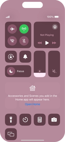 Press the sound mode icon to turn silent mode on or off.