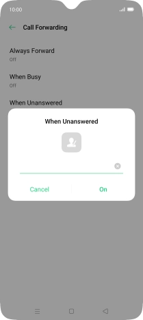 Key in +61414121121 and press On.