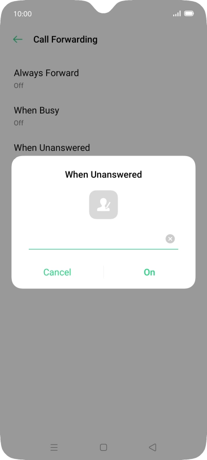 Key in +61414121121 and press On.