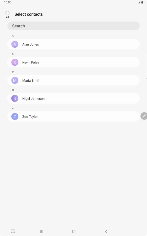 Press the field above 