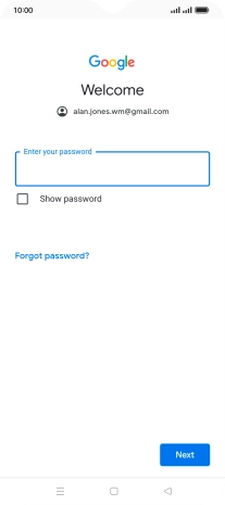 Press the field below 