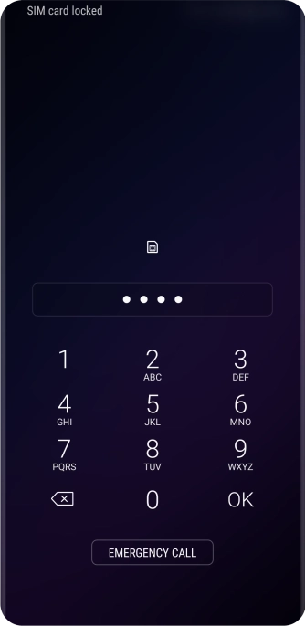If you're asked to key in your PIN, do so and press OK.