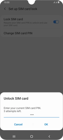 Key in your PIN and press OK.