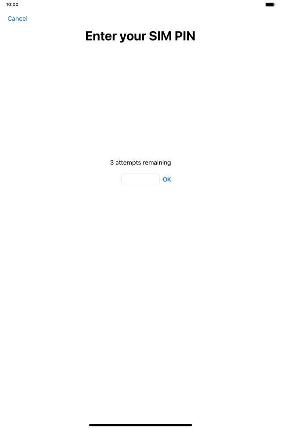 If your SIM is locked, key in your PIN and press OK.