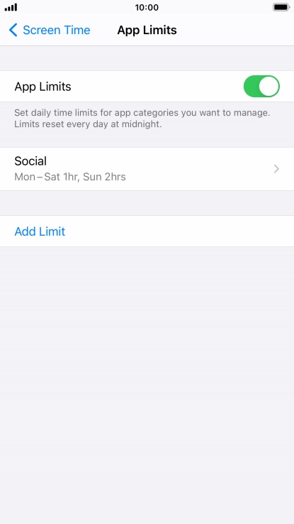 Press the required category.