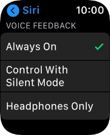 Press the required setting below Press the required setting below