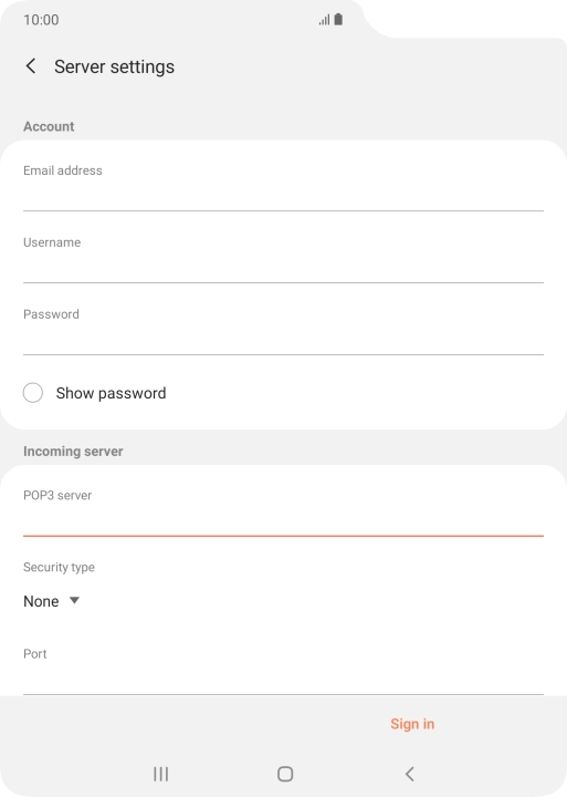 Press the drop down list below 