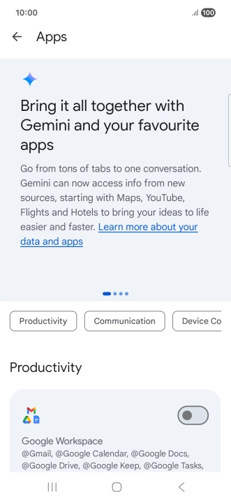 Press the indicator next to the required extension to turn on the function. Press the indicator next to the required extension to turn on the function.