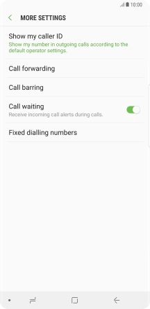 Press Call forwarding.