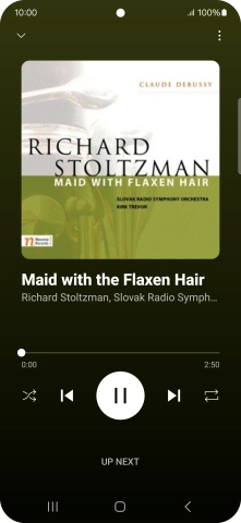 Press arrow right to go to the next audio file.