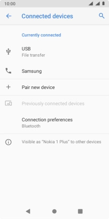 Press the Home key to return to the home screen.