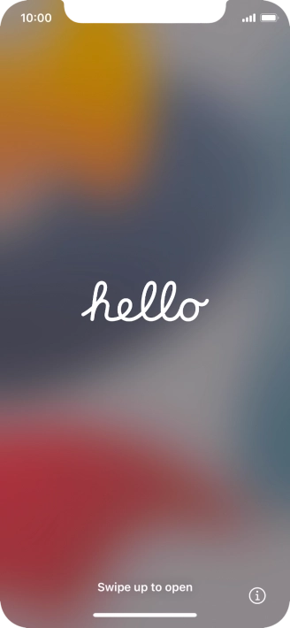 Slide your finger upwards starting from the bottom of the screen.