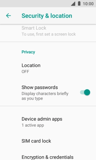 Press SIM card lock.