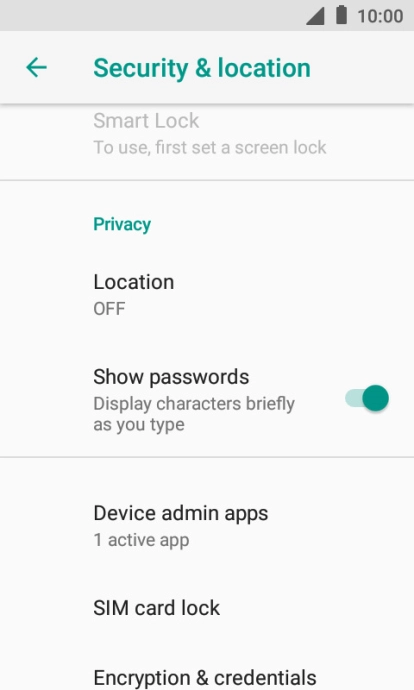 Press SIM card lock.