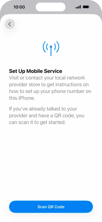 Press Scan QR Code. Press Scan QR Code.