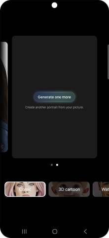 Press Generate one more to generate a new photo suggestion.