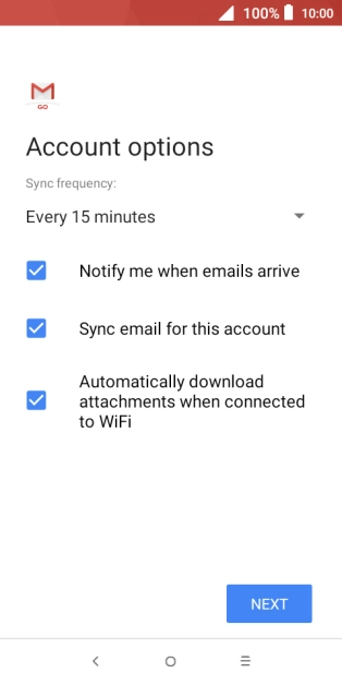 Press the drop down list below 