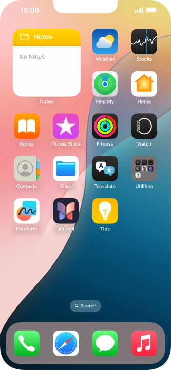 If you're using a Widget Stack: slide up or down on the stack to select the required widget.