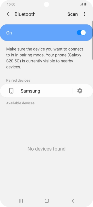 Press the Home key to return to the home screen.