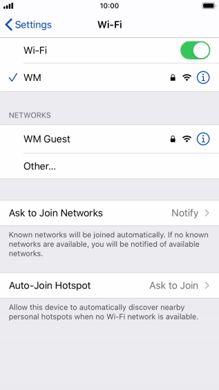 Press the Home key to return to the home screen.