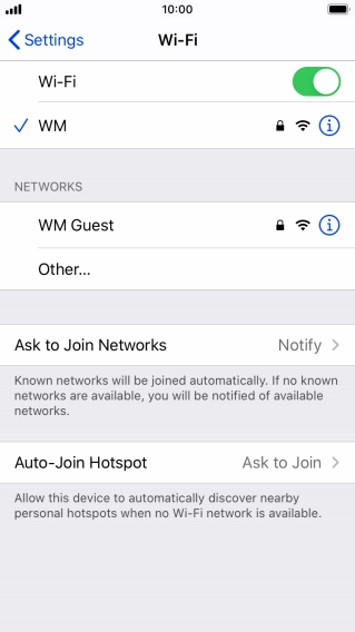 Press the Home key to return to the home screen.