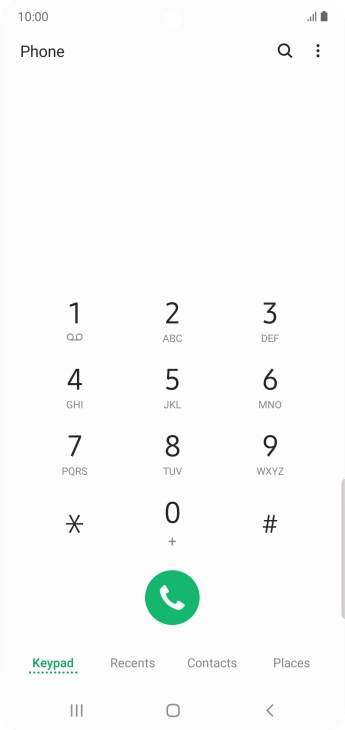 Press the menu icon. Press the menu icon.