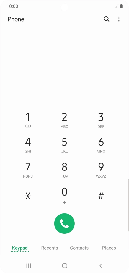 Press the menu icon. Press the menu icon.