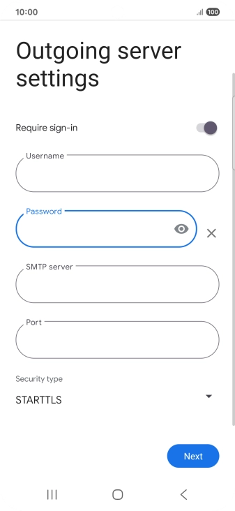 Press the field below 