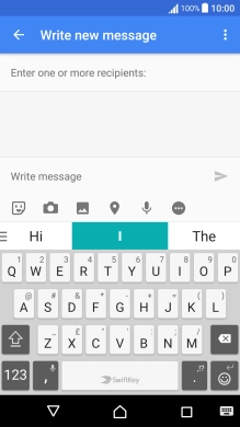 Open a new note, message or email message to bring up the keypad and your phone is ready for text input.