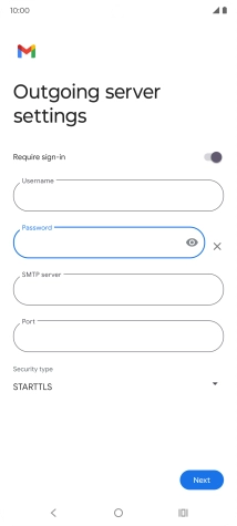 Press the field below 