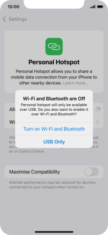 If Wi-Fi is turned off, press Turn on Wi-Fi and Bluetooth. If Wi-Fi is turned off, press Turn on Wi-Fi and Bluetooth.