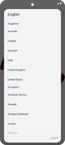 Press the required country.