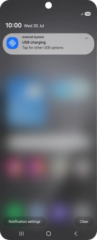 Press Tap for other USB options..