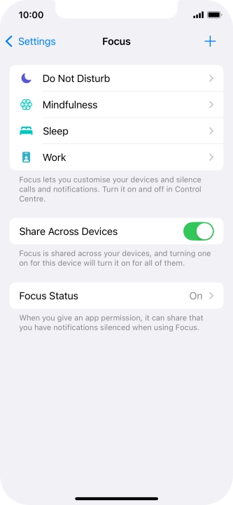 Press Do Not Disturb.