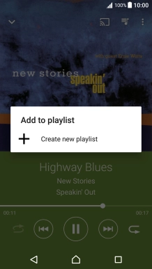 Press Create new playlist. Press Create new playlist.