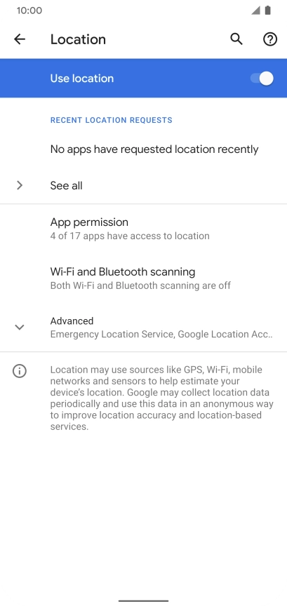 Press App permission.