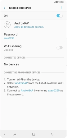 Press the Home key to return to the home screen.